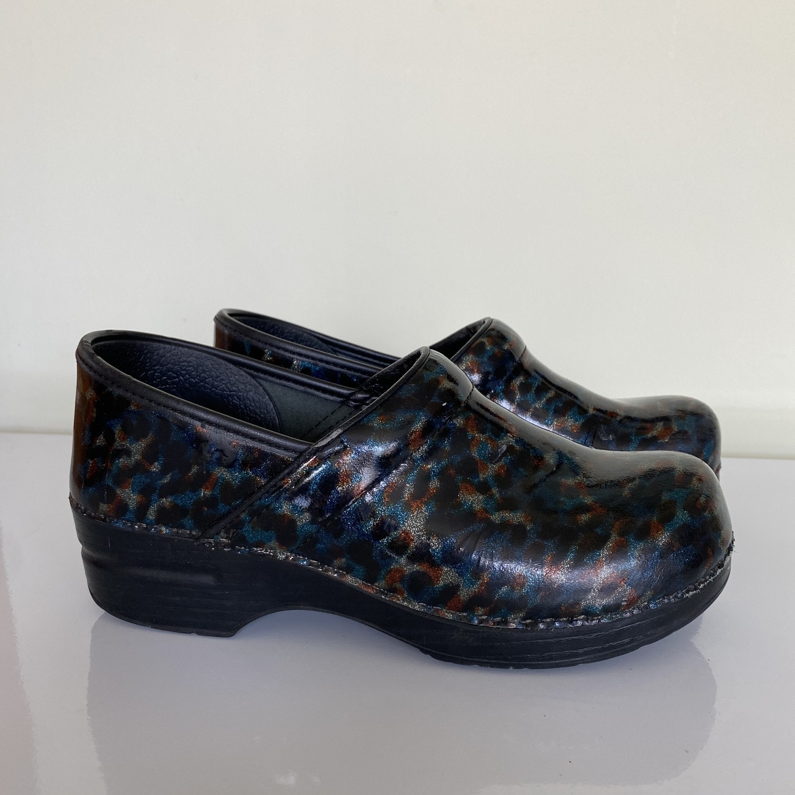 Dansko Leopard Print Mules